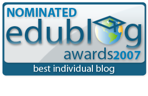 Nominated for the 2007 Best Individual Edublog Award