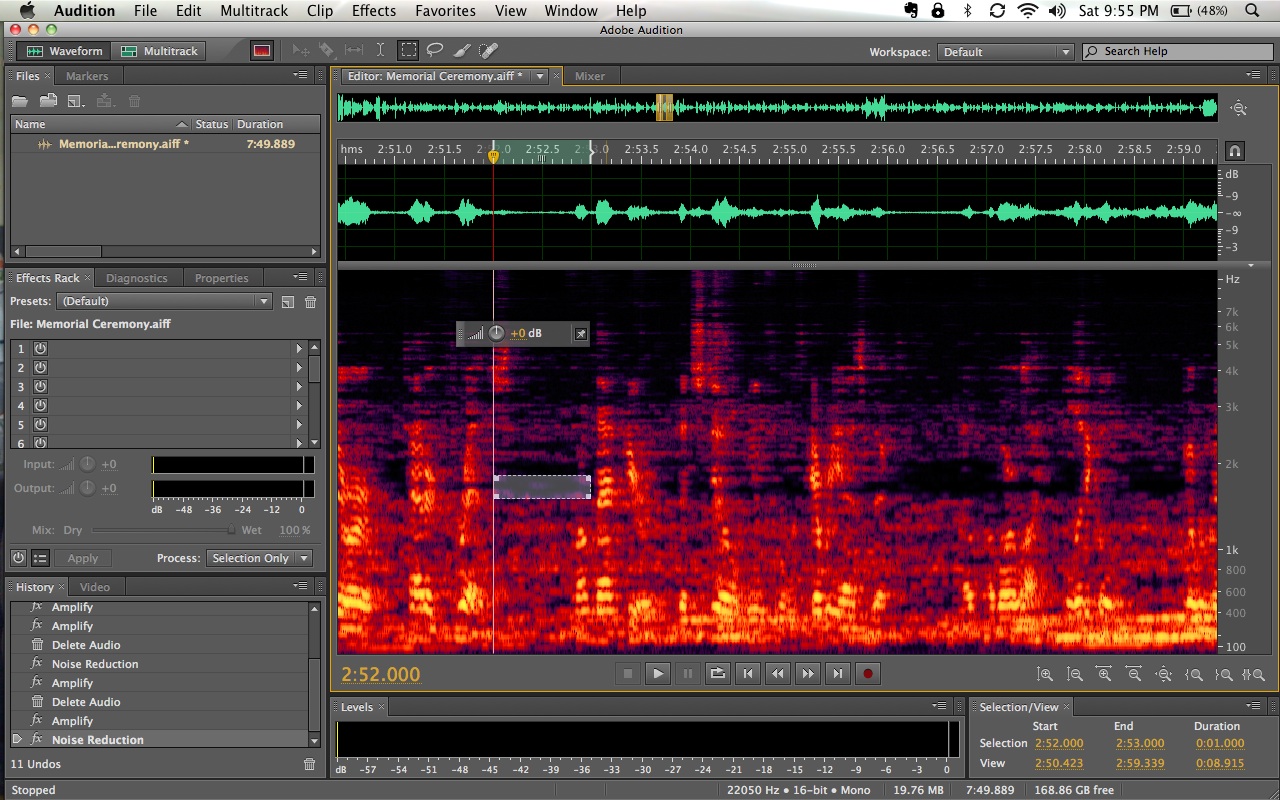 Moving at the Speed of Creativity | Editing Out Loud Background Noise with Adobe  Audition