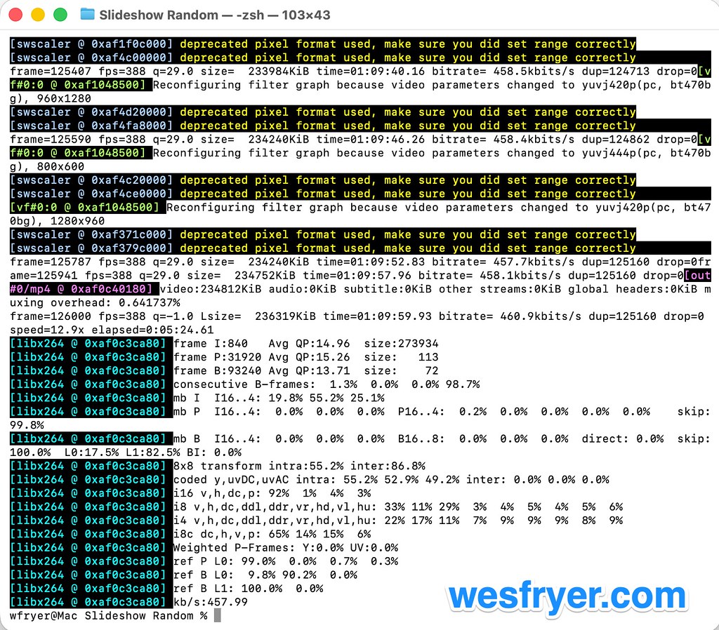 Slideshow via FFmpeg